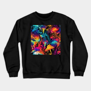 Neon mushrooms 2 Crewneck Sweatshirt